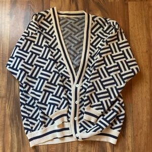 Vintage Perry Ellis Portfolio cardigan v-neck sweater